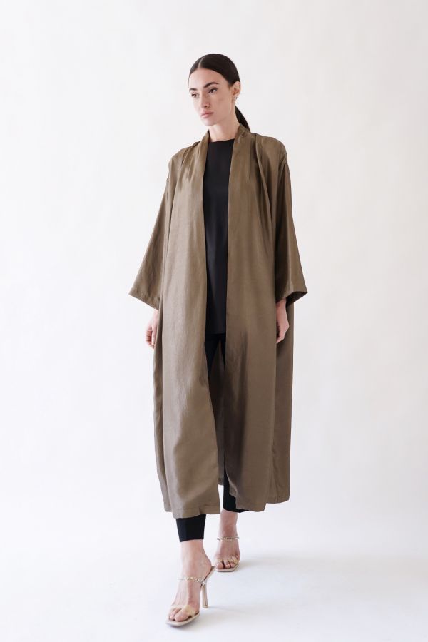 Brown long cardigan