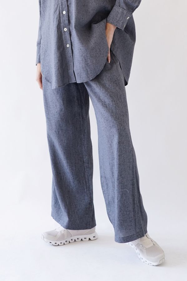 Dark grey linen trousers