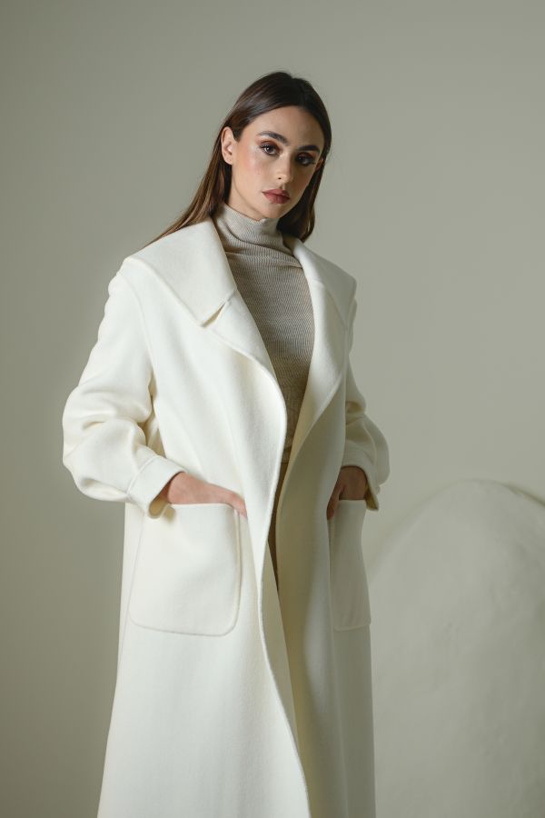 Cream Wool Coat