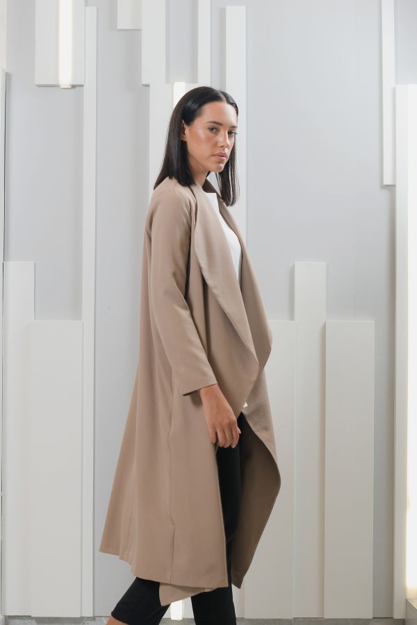 Beige long jacket