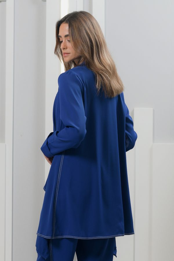 Royal blue waterfall cardigan